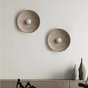 Retro Wabi Sabi Resin Wall Lamp Indoor Lighting Background Wall Lights Home Hotel Villa Bedroom Decoration LED Wall Fitting