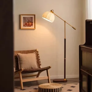 Retro-style Living Room and Bedroom with a Classic and Sophisticated Atmosphere Standing Floor Lamp