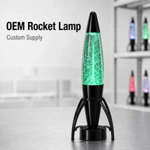 Rocket Shape Color Changing LED Night Lamp Battery Operated for KTV Bar Hotel Decor