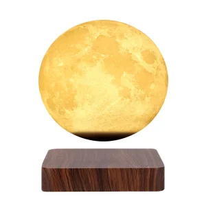 Romantic Decorative Creative Intelligent Eye Caring Magnetic Levitation Interior Atmosphere Baby 14cm Moon Night Bedroom Light