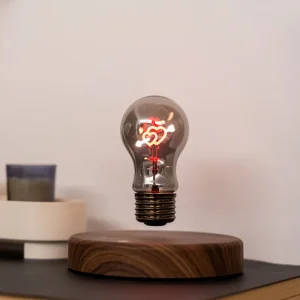 Romantic LED Night Light Cupid’s Arrow Magnetic Levitation Floating Light Bulb Stylish Illuminated Valentine’s Day Gift Bedroom
