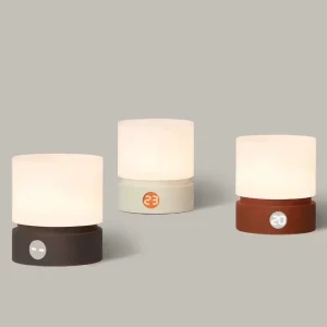 Rotating Cylinder Lamp Wood Base Luxury Home House Decoration Desk Night Light Atmosphere Modern Wooden Led Table Lamp