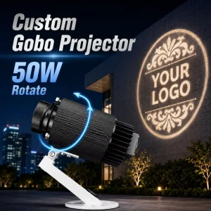 Rotating Picture Logo Light 50W Custom Gobo Projector for Exhibitions and Events