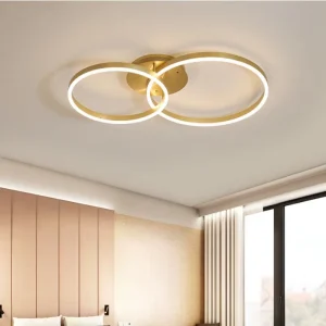 Round Aluminum Ring LED Ceiling Light, Indoor Home, Bedroom and Living Room