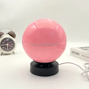 Round Ball Table Lamp Creative Ambient Night Light Gift for Birthday Meeting Memorial Occasions