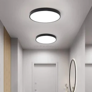 Round LED Ceiling Lamp, Ultra Slim, 20W, 24W, 30W, 36W, 42W, or 56W, Tri-Color, Nordic Style