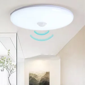 Round LED Panel Light 6W 12W 18W 24W Ceiling Light Motion Sensor Surface-Mounted Panel Lamp