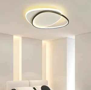 Round Minimalist LED Ceiling Light for Study, Living Room, or Bedroom