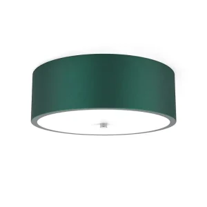 Round Surface-Mounted Ceiling Lamp with Green Finish for Hotel