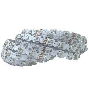 S-Shape 8mm 60 LEDs Flexible LED Strip 12V SK6813 WS2815 Addressable RGB Bendable Strip