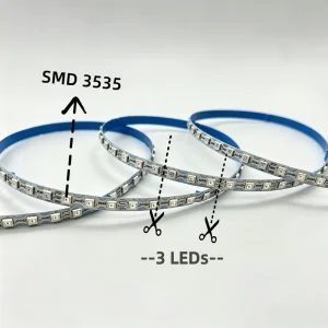 S-Shape Pixel RGB LED Strip 120 LEDs/m SMD 3535 DC 5V Programmable Digital LED Strip Light for Neon Signs and Channel Letters