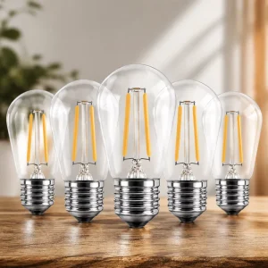 S14 Filament Bulb Factory S14 LED Bulb 2W E26 110v 2700k Warm Light Decorative Holiday Light Bulbs for Garden