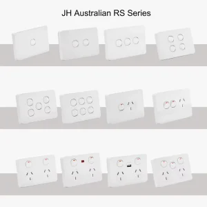 SAA AS/NZS 3112 Compliant 2-Pole 2-Way Double Wall Switch Socket 10A 250V