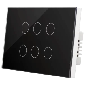 SAA Smart AU 6 Gang Triple Australia Touch Switch Zigbee Glass Panel Smart Home Remote Wall Switch