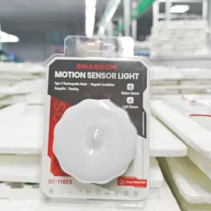 SC-118ES Mini LED Night Light with Motion Detection Plug-in Warm White for Bedroom