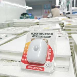 SC-121ES White Mini Sensor Light with Type-C Power Dual-Temperature LED
