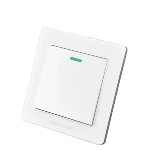 SHARE 16A 250V Fire resistance PC White Push Button One Gang Multi way Wall Switch Copper Pure Silver Contacts 100000 Cycle