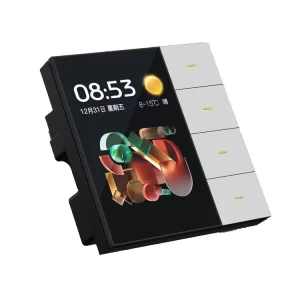 SIXWGH Smart Life Smart Touch Wall Switch 4 Gang WiFi Zigbee Panel Radar Sensor Colorful Customized Luxury Home Hotel Office
