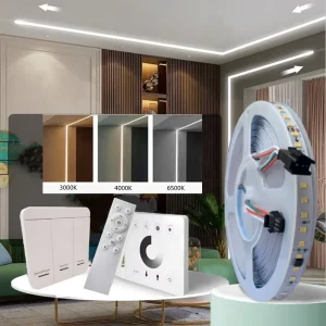 SMD2835 120 LED DC 24V White Chasing LED Strip, Copper PCB Flowing Linear Light