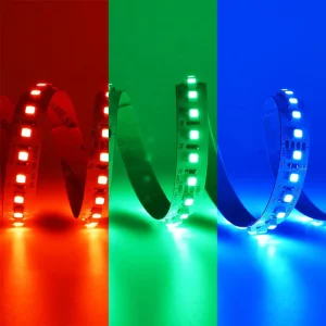 SMD5050 RGB LED Strip Light 60 LEDs/m USB 12mm Copper DC 12V 24V Flexible Tape