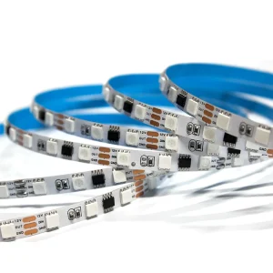 SMD5050 RGB WS2811 DC12V 60 LEDs/m 5m Roll Flexible LED Strip Addressable Remote Control Factory