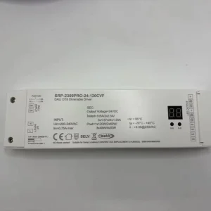 SRP-2309PRO-24-120CV 120W 24V Constant Voltage LED Driver with DALI 2 and Push-DIM Control