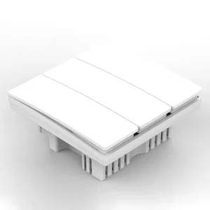 SS113W 10A 3 Channels Smart Wall Switch RF433 WiFi Wireless Controller Battery Free Switch Compatible for LED Light Control