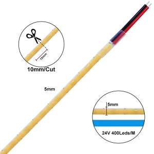 SXZM Smart Cabinet Strip Lights COB LED Super Thin 5MM Flexible Tira 400Leds m Dimmable CE Rohs FCC Certified Copper Landscape