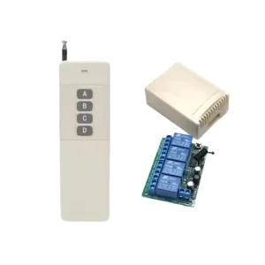 Sales AC220V 10A 4CH Wireless Remote Control Switch Relay Receiving Module and 4 channel RF433MHz Remote Control Transmission