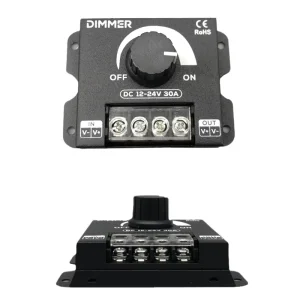 Sanhy 400W 220V 30A PWM Dimmer Controller with 2 Year Warranty Rotating Rotary Switch for LED Lights