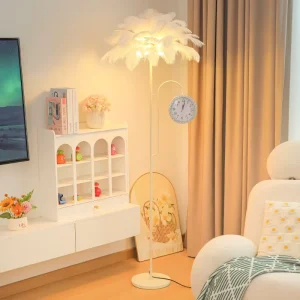 Scandinavian LED Floor Lamp Ostrich Design for Living Room Bedroom Luxury Decorative Atmosphere Lamp