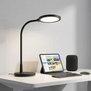 Scandinavian Style LED Work Lamp Adjustable Flexible Arm High CRI Eye Friendly Light Touch Control for Study Detailed Work