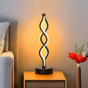 Seaweed Wavy Bedside Table Lamp for Bedroom and Living Room