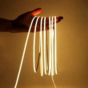 Self Adhesive Free Cut High Brightness Cri 90 5v 12v 24v 5mm Cob Flexible Dimmable Cob Led Strip Light