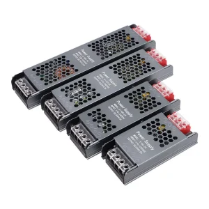 Semi-Encapsulated Black Single Output LED Light Box Transformer Power Supply