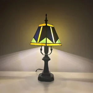 Senya Pro Tiffany Lamp Stained Glass Table Lamp Vintage LED Warm Dimmable Bedside Desk Decorative Light Bedroom Living Room