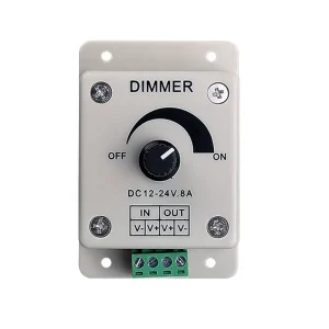 Shinechip Manual LED Dimmer Switch DC 12V 8A 192W Common Anode Indoor Power Supply for Lamp Strip