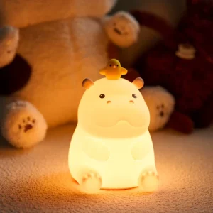 Silicone LED Lamp with Clap and Touch Control USB Rechargeable Warm White Night Light