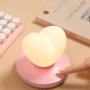 Silicone Touch-Dimmable Wireless Rechargeable Bedside Night Light