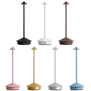 Simple 3W LED Battery Touch Cordless Table Lamp Restaurant Decorative Home Decor USB Charging Full Color Choices for Bed Side