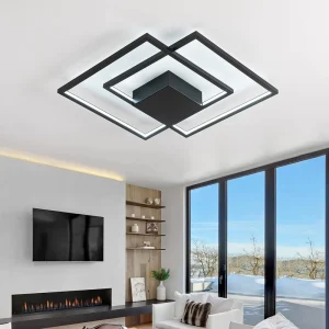 Simple Contemporary LED Aluminum Ceiling Light for Living Room Home Decor