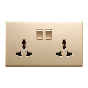 Simple Design Modern Home Light Wall Switches 2 Gang 13a Electric Power Switch and Socket