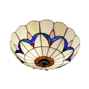 Simple European Style LED Iron Glass Ceiling Light, Surface Mounted, 220V for Living Room and Bedroom