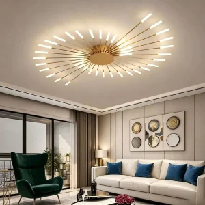 Simple Firework Incandescent Ceiling Lights Living Room Bedroom Surface Mounted Indoor Acrylic Lamp Modern High CRI Voice