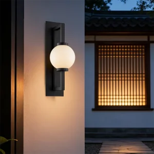 Simple Line Design Modern Square Aluminum LED Waterproof Heat Dissipation Outdoor Villa Patio Garden Wall Lamp