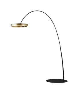 Simple Mobile Design LED Floor Lamp Arc Station Light Adjustable Fishing Metal Sofa Corner Standing Ring Floor Lamp