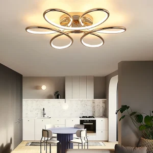 Simple Modern Aluminum LED Ceiling Light IP33 Rated 30000 Hours 2700K Soft Warm White CRI 70 Home Office Bedroom Lighting