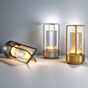 Simple Modern Hotel Lamp Home Decor Lighting Table Light with USB Ports Aluminum Decorative LED Table Lamps and Lanterns