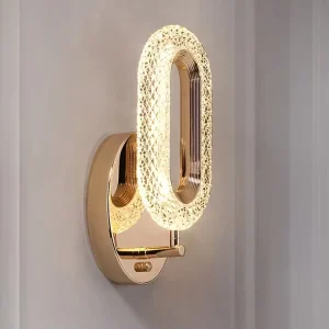 Simple Wall Lamp for Bedroom Living Room Rechargeable Wiring Free Human Body Sensor Voice Control for Bedside Aisle Wall