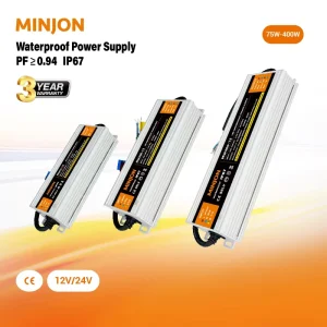 Single Output Constant Voltage Transformer LED Driver AC 176-264V DC 12V 60W-400W Industrial IP67 94% Efficiency